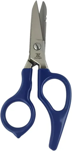 Miniatura 3 de Zeluga 12-229 Tijera de electricista de acero inoxidable resistente de 5 pulgadas con mango ergonómico
