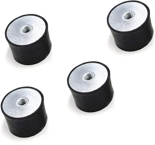 Miniatura 6 de Junta silenciosa 4 piezas M3 M4 M5 doble rosca hembra amortiguadores de goma aislador antivibración para compresores de aire, bomba de agua, máquina