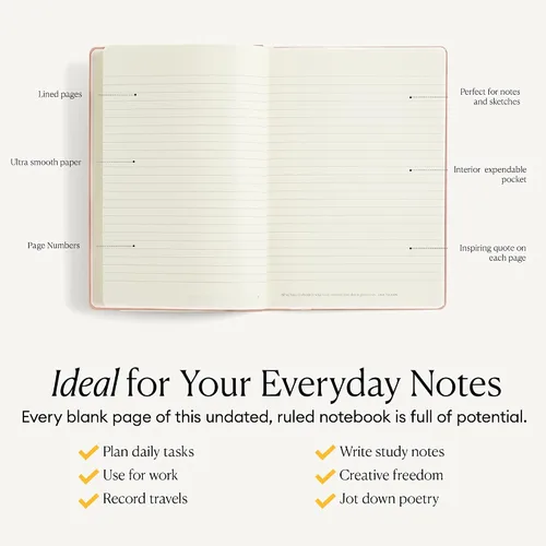 Miniatura 3 de Intelligent Change Cuaderno diario pequeño de alta calidad con citas, diario rayado, cuaderno de trabajo, diario A5 para escribir notas, listas