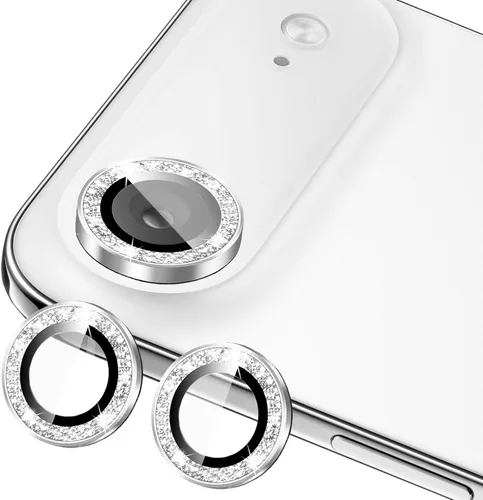 Miniatura 18 de Protector de lente de cámara compatible con iPhone 11, 11 Mini, 11 Pro y iPhone 11 Pro Max (paquete de 3 + 1), purpurina brillante, funda de cámara