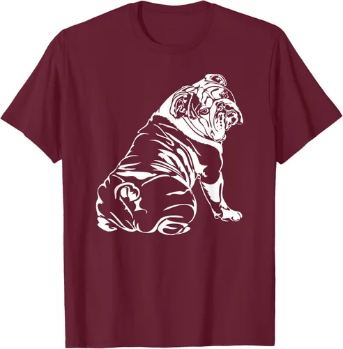 Miniatura 12 de Gracioso Bulldog Inglés playera perro Hund playera regalo, Azul (Heather blue)