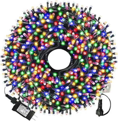 Miniatura 13 de XTF2015 Luces de Navidad LED de 105 pies con 300 LED, Enchufe de Extremo a Extremo, 8 Modos, Luces de Navidad Certificadas UL para Exteriores e