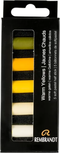 Miniatura 23 de Rembrandt Juego de micro pastel suave, 10 barras de media pieza, selección de tonos oscuros Dark Shades