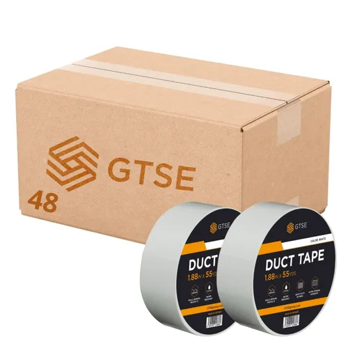 Miniatura 17 de Cinta adhesiva ancha GTSE, negra, 3 pulgadas x 55 yardas (164 pies), cinta de reparación resistente e impermeable para uso en interiores