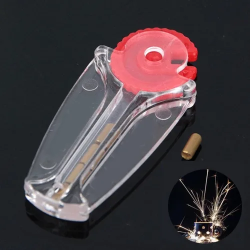 Miniatura 4 de Piezas de mecanismo de encendedor de barril de piedra de pedernal de rueda de repuesto compatible con mechero Clipper un lote de 5