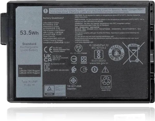 XVJNP - Batería de repuesto para laptop Dell Latitude 5430 7330 Rugged Extreme P148G P148G001 P149G P149G001 Series 6JRCP M0TN3 KD1CT 11.4V 53.5Wh