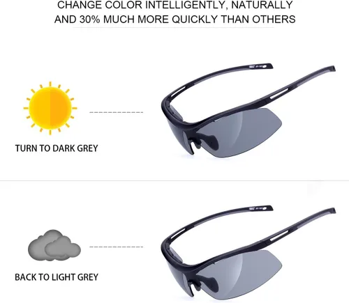 Miniatura 7 de MEETLOCKS Gafas de sol deportivas resistentes a los arañazos con marco TR90 elástico