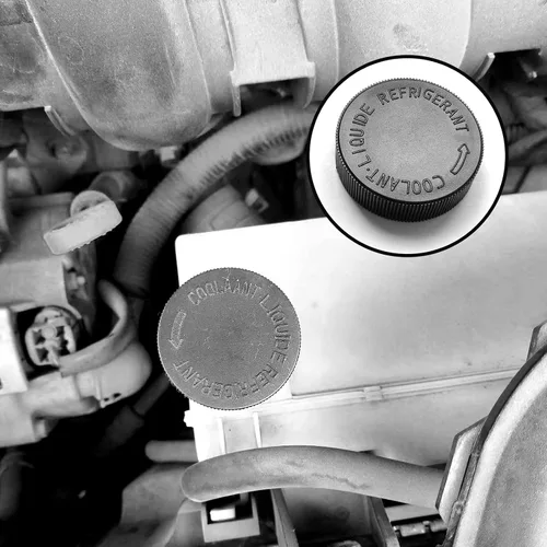 Miniatura 5 de stymart 2 tapas de depósito de refrigerante, cubierta de tapa de tanque de desbordamiento del radiador, compatible con Infiniti Nissan Renault Motor