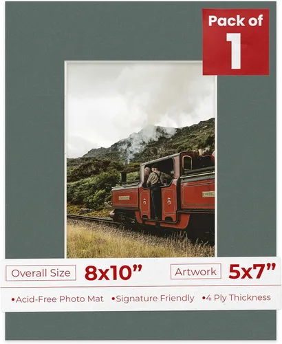 Miniatura 87 de Tapete de 5 x 7 pulgadas para marco de 8 x 10 pulgadas, tablero precortado sin ácidos, negro mate de 5 x 7 pulgadas, hecho para adaptarse a un marco