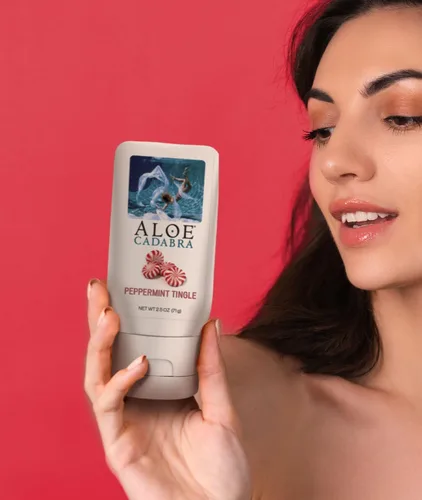 Miniatura 4 de Aloe Cadabra Lubricante Personal Saborizado y Humectante Vaginal, Lubricante de Aloe Orgánico Comestible para Hombres, Mujeres y Parejas, Sin