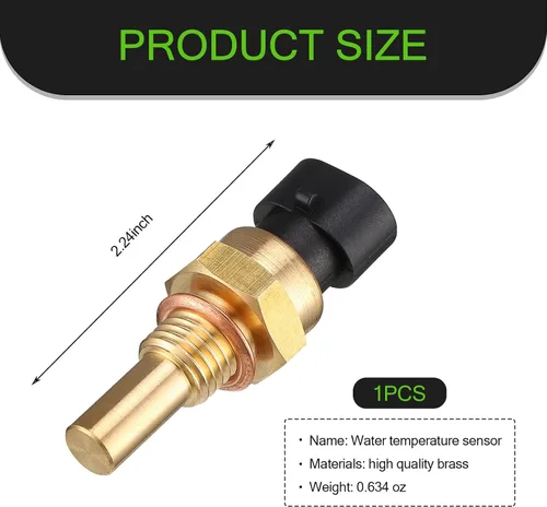 Miniatura 2 de Sensor de temperatura del agua del motor de automóvil, sensor de temperatura de enfriamiento, piezas de repuesto para sensor de contacto sensible