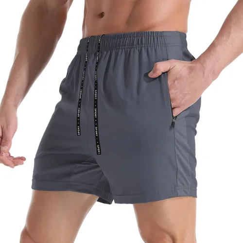 Miniatura 8 de VPOS Pantalones cortos de gimnasio para hombre de 5 pulgadas, ligeros pantalones cortos deportivos para hombre, de secado rápido, con bolsillos