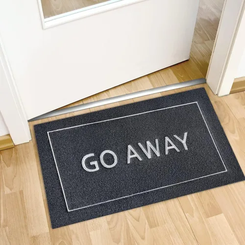 Miniatura 2 de JJUUYOU Felpudo para puerta delantera, duradero, tapete de bienvenida para interiores y exteriores, antideslizante, divertido tapete de goma