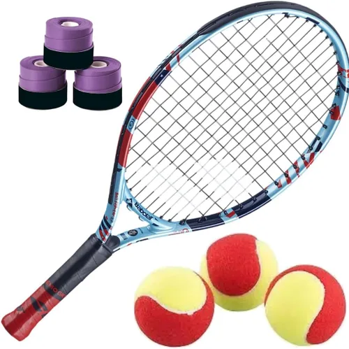 Miniatura 7 de Babolat Ballfighter - Raqueta de tenis con 3 overgrips y 3 pelotas de tenis de enseñanza, el mejor juego de tenis para principiantes para niños de 3