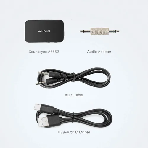 Miniatura 6 de Anker Soundsync - Receptor Bluetooth para transmisión de música con Bluetooth 5.0, conexión de dispositivo doble, llamadas manos libres, duración
