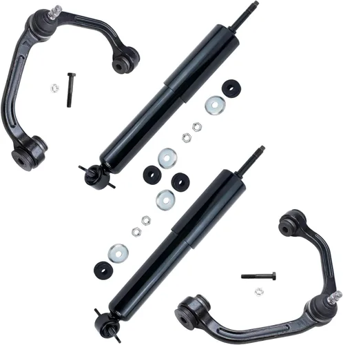 Miniatura 98 de Detroit Axle - Brazos de control superiores traseros para Chrysler 300 Dodge Challenger Charger Magnum, reemplazo del conjunto de brazos de control