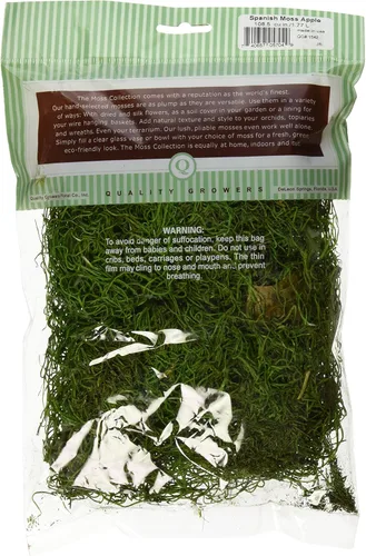 Miniatura 2 de Musgo español preservado de 108.5 pulgadas cúbicas, verde manzana