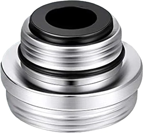 Miniatura 9 de SCAQ1 - Adaptador de caché estándar de 15/16 pulgadas, 27T a 55/64 pulgadas, 27T, latón macizo cromado, adaptador macho a macho para fregadero