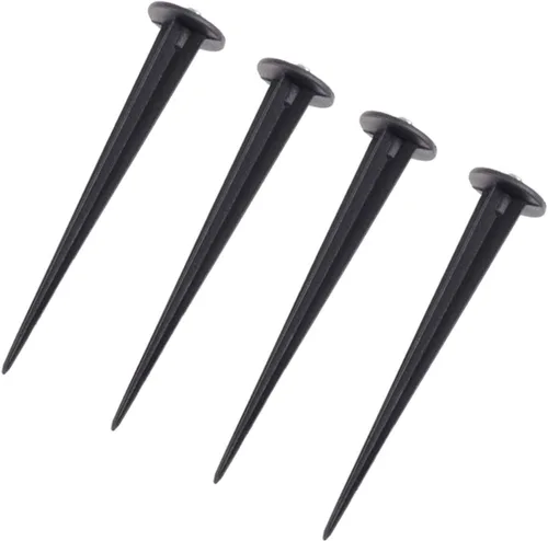 Miniatura 8 de 4 estacas de repuesto para luz solar de camino, accesorios de luces solares con tornillo M5 para pasarela, patio, jardín y patio
