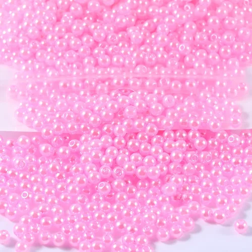 Miniatura 27 de 1970 piezas Cuentas de Perla para Hacer Joyas, 6 Tamaños con Agujero para Pulseras, Collares, Aretes, Kit de Manualidades DIY, Regalos para Mujeres