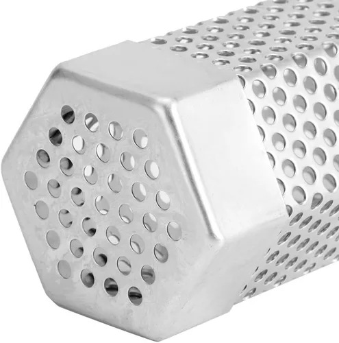 Miniatura 8 de Tubo de ahumador de pellets, 2 piezas de tubo de ahumador para parrilla de barbacoa, tubo de malla de pellets, caja de humo de 6 pulgadas, tubo