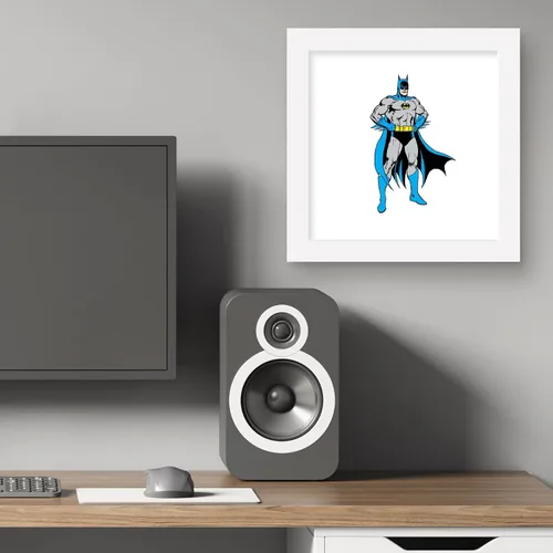Miniatura 5 de Trends International Gallery Pops DC Comics Batman - Póster de pared de Batman New Look para pared, 12 x 12 pulgadas, versión enmarcada en blanco