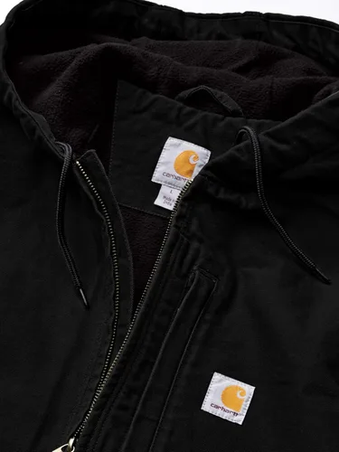 Miniatura 5 de Carhartt Men's Relaxed Fit Washed Duck Fleece-Lined Hooded Vest
