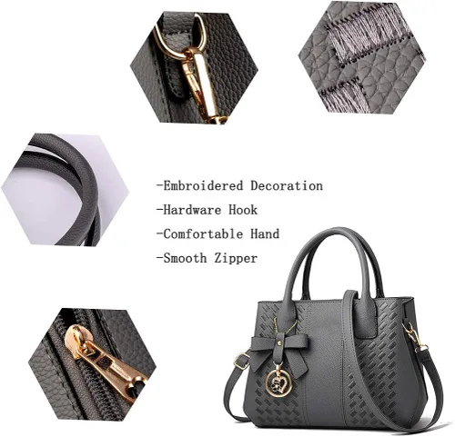 Miniatura 7 de Bolsos de mano para mujer de piel sintética de PU bolso de hombro