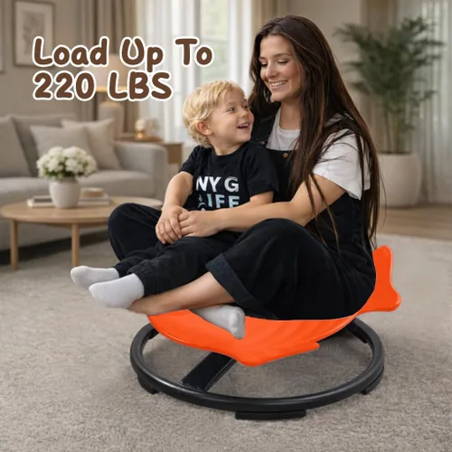 Miniatura 8 de Silla giratoria sensorial de autismo para niños autistas, juguete de asiento giratorio de 360° para niños con autismo y TDAH, silla sensorial