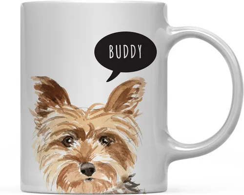 Miniatura 14 de Andaz Press Taza de café personalizada de 11 onzas para perro, Shih Tzu Shorter Haired Up Close, paquete de 1 Shih Tzu pelo más corto personalizado