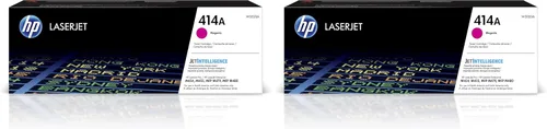 HP Cartucho de tóner magenta 414A | Funciona con Color LaserJet Enterprise M455dn, MFP M480f, Pro M454, MFP M479 Series | W2023A (paquete de 2)