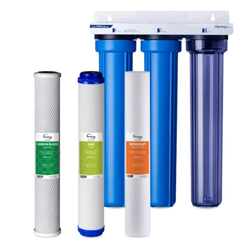 Miniatura 15 de iSpring Sistema de filtro de agua para toda la casa, altamente reduce hasta un 99% de cloro, sedimento, sabor, olor, sistema de filtración de agua