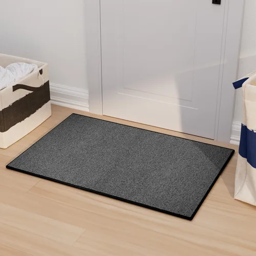 Miniatura 26 de AREDO Alfombra de pasillo con parte trasera de goma antideslizante, alfombra de piso suave lavable para cocina, pasillo, entrada interior, Negro