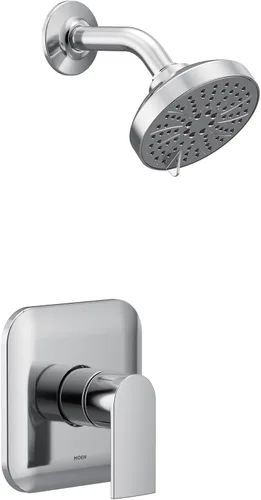 Moen Genta LX M-CORE - Kit de molduras de ducha serie 2 con cabezal de ducha y mango de palanca, requiere válvula, cromado, UT2472EP