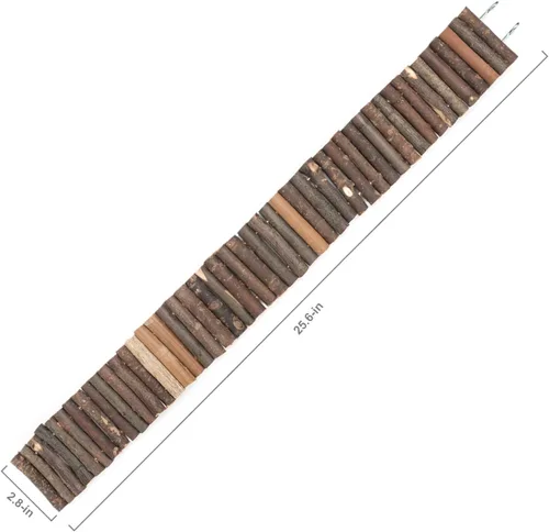 Miniatura 6 de Niteangel Juguete de puente colgante de hámster, escalera de madera de escalada larga para hámsters, ratones, ratones, jerbos, ratas planeadoras