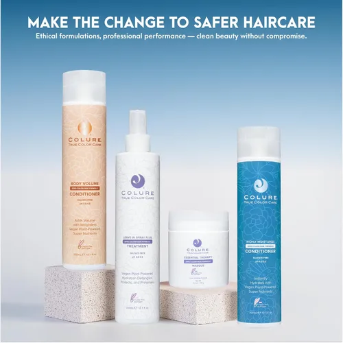 Miniatura 7 de COLURE Acondicionador Richly Moisturize de 10 onzas – Tratamiento ligero de hidratación profunda para el cuidado del color del cabello seco dañado