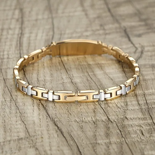 Miniatura 3 de LinnaLove Lady Medical Alert - Pulseras médicas de acero inoxidable para mujer, 7.5 pulgadas