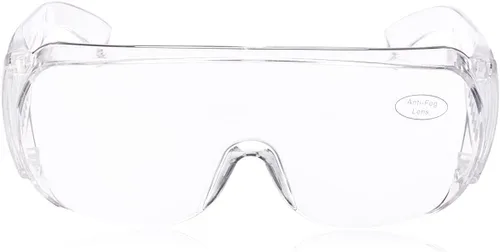 Miniatura 4 de EMI # 412 - Lentes de seguridad transparentes para usar sobre lentes, antivaho y antiarañazos, para profesionales médicos, laboratorios y lugares
