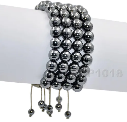 Miniatura 81 de AD Beads Pulseras de piedras preciosas unisex de 0.315 pulgadas (0.315 in), macramé curativo ajustable de 7 a 9 pulgadas Usa esta pulsera
