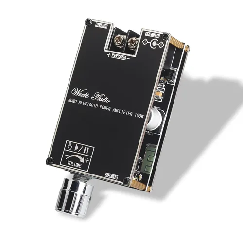 Miniatura 8 de 2 unidades de placa de amplificador mono ZK-1001U con TWS, salida de potencia de 100 W, amplificador para vehículos con entrada de voltaje amplio
