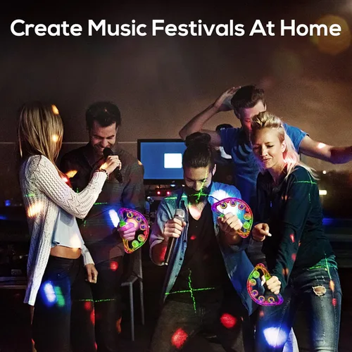 Miniatura 6 de Panderetas iluminadas para adultos, juguetes sensoriales para niños con autismo, regalos musicales y juguetes de karaoke para niños con necesidades