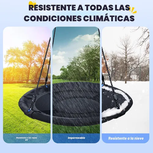 Miniatura 2 de Trekassy - Columpio de árbol de 40.0 in, soporta 700 lb, para niños, adultos, 900D, Oxford, resistente al agua con 2 piezas de correas para colgar