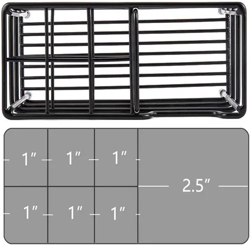 Miniatura 3 de Soporte de acero inoxidable para cepillo de dientes y pasta de dientes para baño – Organizador de 7 ranuras en negro, almacenamiento higiénico que