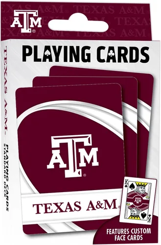 Miniatura 2 de MasterPieces - Juegos de mesa para la familia - Cartas de juego de la NCAA Texas A&M Aggies - Baraja de cartas con licencia oficial para adultos