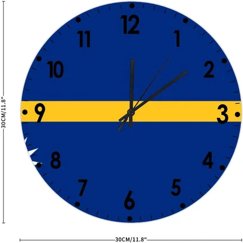 Miniatura 185 de Cheyan Reloj de pared con bandera de Canadá de 12 pulgadas, silencioso, sin tictac, de PVC, funciona con pilas, reloj redondo decorativo, regalo