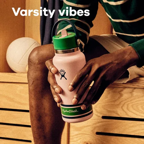 Miniatura 5 de Hydro Flask Botella de agua – Acero inoxidable aislado – Tapa flexible con pajita de boca estándar, antiderrames, a prueba de fugas y recargable
