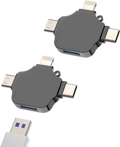 Miniatura 9 de Adaptador USB OTG 3 en 1 USB-A 3.0 hembra a tipo C Micro Lightning macho compatible con Apple Iphone15 Ipad Pro Air Min 14 13 12 LG Android