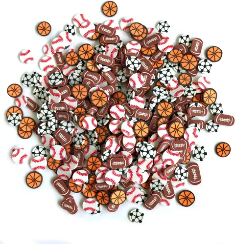 Miniatura 2 de Buttons Galore Sprinkletz - Piezas de arcilla polimérica para bricolaje, adornos de manualidades, 1.500 onzas, primavera y verano (pelota de juego)