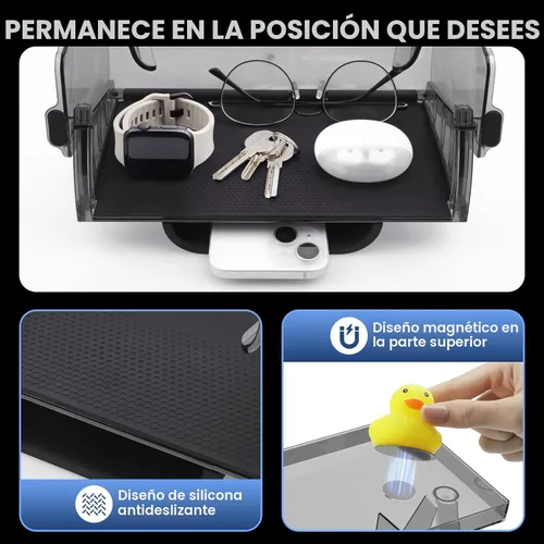 Miniatura 3 de Organizador de almacenamiento debajo de la pantalla para Tesla Model Y Juniper 2025-2026/Model 3 Highland 2024-2026, bandeja organizadora de consola