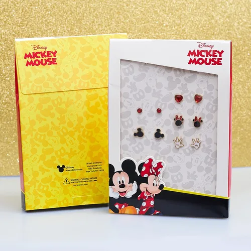 Miniatura 5 de Disney Mickey and Minnie Mouse Fashion Stud Earring Set - 345 Pairs Per Set